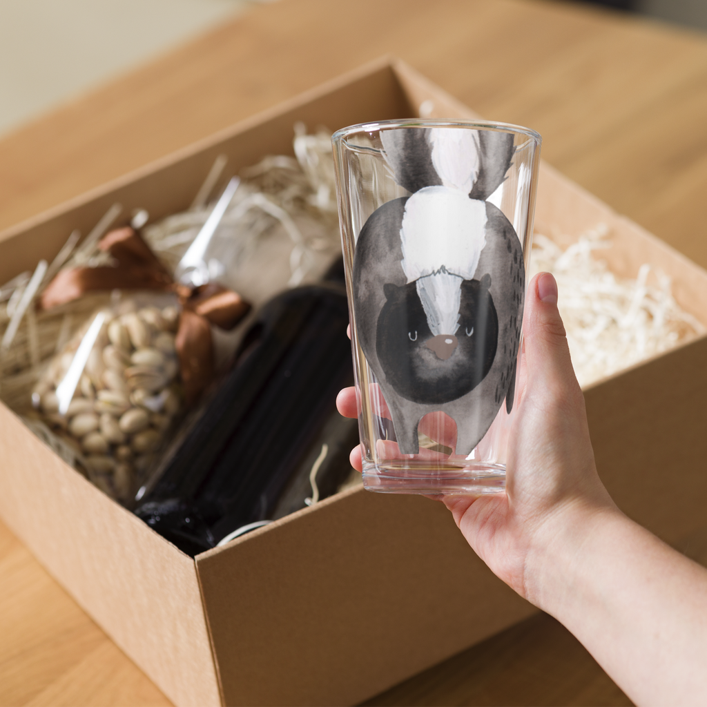 Personalisiertes Trinkglas Stinktier Angriff Personalisiertes Trinkglas, Personalisiertes Glas, Personalisiertes Pint Glas, Personalisiertes Bierglas, Personalisiertes Cocktail Glas, Personalisiertes Wasserglas, Glas mit Namen, Glas selber bedrucken, Wunschtext, Selbst drucken, Wunschname, Stinktier, Skunk, Wildtier, Raubtier, Stinker, Stinki, wütend, Drohung