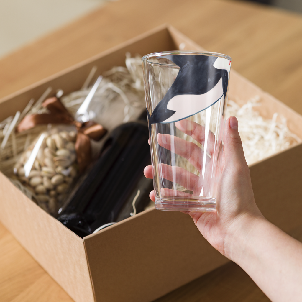Personalisiertes Trinkglas Orca Zylinder Personalisiertes Trinkglas, Personalisiertes Glas, Personalisiertes Pint Glas, Personalisiertes Bierglas, Personalisiertes Cocktail Glas, Personalisiertes Wasserglas, Glas mit Namen, Glas selber bedrucken, Wunschtext, Selbst drucken, Wunschname, Meerestiere, Meer, Urlaub, Narwal, Glitter, Konfetti, Glitzer, Geburtstag, Feier, Fete, Fest, Glückwunsch, Orca