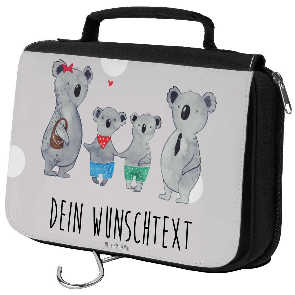 Personalisierter Kulturbeutel Koala Familie zwei Personalisierter Kulturbeutel, Personalisierte Waschtasche, Personalisierte Kosmetiktasche, Damen, Herren, Personalisierte Aufbewahrungstasche, Personalisierte Schminktasche, Personalisierter Kosmetikbeutel, Personalisierter Organizer, Personalisierte Kulturtasche, Personalisierte Schminkutensil, Personalisierung, Wunschtext, Wunschname, Selbst bedrucken, Kulturbeutel mit Namen, Familie, Vatertag, Muttertag, Bruder, Schwester, Mama, Papa, Oma, Opa, Koala, Koalabär, beste Familie, Familienzeit, Familienleben, Koalafamilie, Lieblingsfamilie