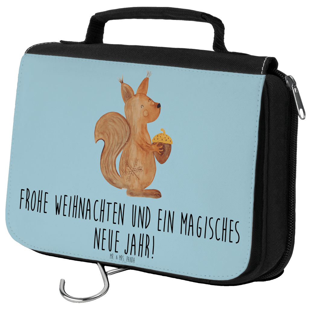 Kulturbeutel Eichhörnchen Weihnachten Kulturbeutel, Zum Aufhängen, Waschtasche, Kosmetiktasche, Damen, Herren, Aufbewahrungstasche, Schminktasche, Kosmetikbeutel, Organizer, Kulturtasche, Schminkutensil, Winter, Weihnachten, Weihnachtsdeko, Nikolaus, Advent, Heiligabend, Wintermotiv, Frohe Weihnachten, Frohes neues Jahr, Guten Rutsch, Weihnachtsmotiv, Weihnachtsgruß, Neujahr, Vogel