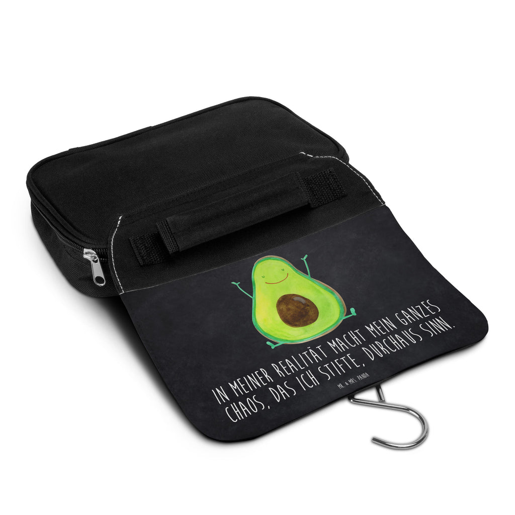 Kulturbeutel Avocado Happy Kulturbeutel, Zum Aufhängen, Waschtasche, Kosmetiktasche, Damen, Herren, Aufbewahrungstasche, Schminktasche, Kosmetikbeutel, Organizer, Kulturtasche, Schminkutensil, Avocado, Veggie, Vegan, Gesund, Chaos