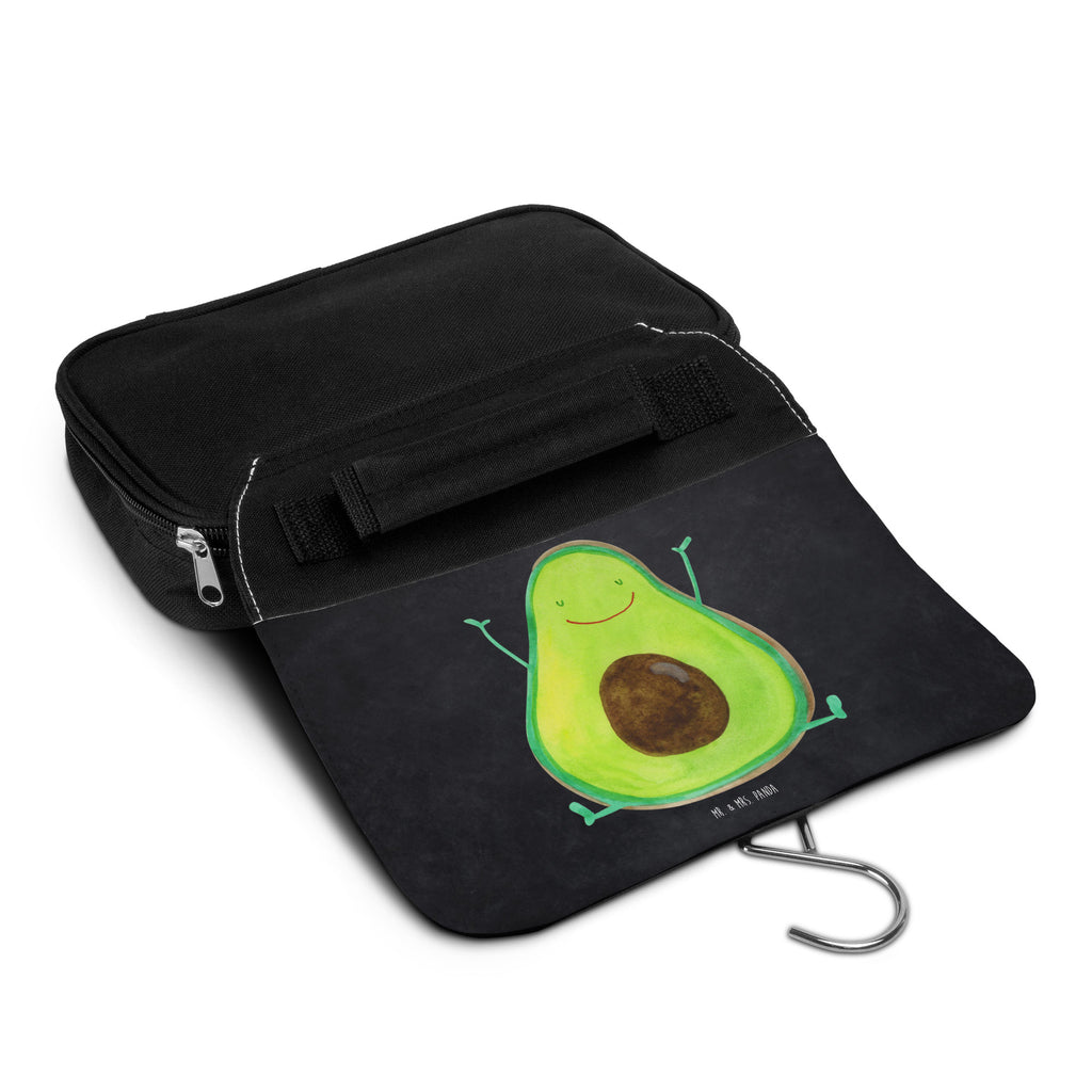 Kulturbeutel Avocado Happy Kulturbeutel, Zum Aufhängen, Waschtasche, Kosmetiktasche, Damen, Herren, Aufbewahrungstasche, Schminktasche, Kosmetikbeutel, Organizer, Kulturtasche, Schminkutensil, Avocado, Veggie, Vegan, Gesund, Chaos
