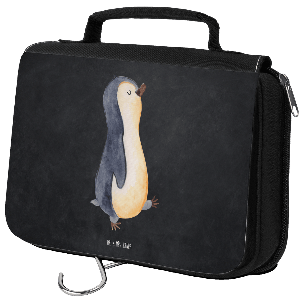 Kulturbeutel Pinguin marschierend Kulturbeutel, Zum Aufhängen, Waschtasche, Kosmetiktasche, Damen, Herren, Aufbewahrungstasche, Schminktasche, Kosmetikbeutel, Organizer, Kulturtasche, Schminkutensil, Pinguin, Pinguine, Frühaufsteher, Langschläfer, Bruder, Schwester, Familie