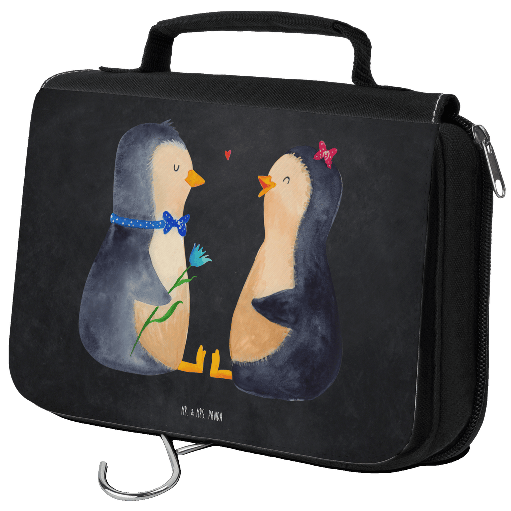 Kulturbeutel Pinguin Pärchen Kulturbeutel, Zum Aufhängen, Waschtasche, Kosmetiktasche, Damen, Herren, Aufbewahrungstasche, Schminktasche, Kosmetikbeutel, Organizer, Kulturtasche, Schminkutensil, Pinguin, Pinguine, Liebe, Liebespaar, Liebesbeweis, Liebesgeschenk, Verlobung, Jahrestag, Hochzeitstag, Hochzeit, Hochzeitsgeschenk, große Liebe, Traumpaar