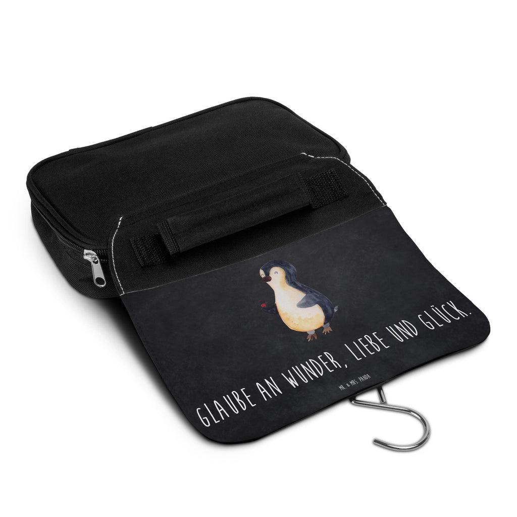 Kulturbeutel Pinguin Marienkäfer Kulturbeutel, Zum Aufhängen, Waschtasche, Kosmetiktasche, Damen, Herren, Aufbewahrungstasche, Schminktasche, Kosmetikbeutel, Organizer, Kulturtasche, Schminkutensil, Pinguin, Pinguine, Marienkäfer, Liebe, Wunder, Glück, Freude, Lebensfreude
