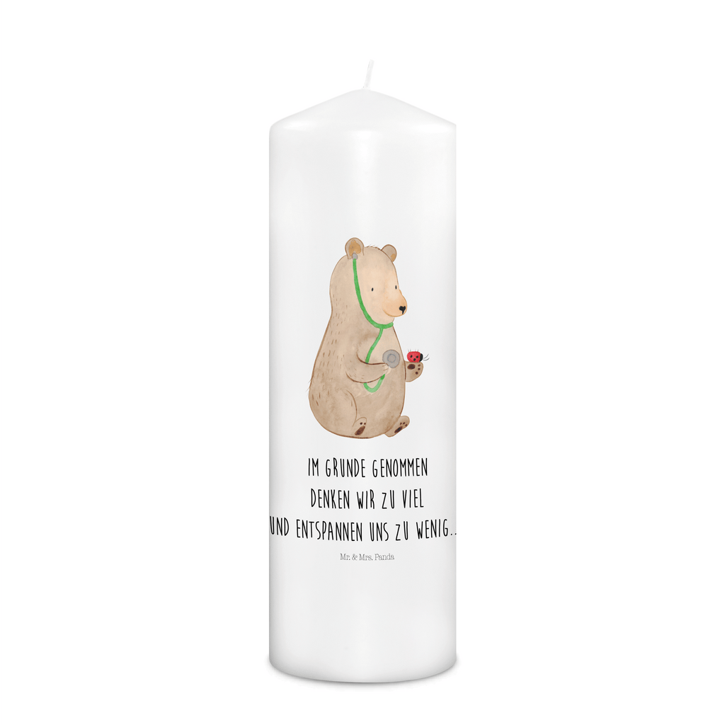 Kerze Bär Arzt Kerze, Taufkerze, Kommunionskerze, Geburtstagskerze, Geschenk Kerze, Taufgeschenk Kerze, Kerze mit Druck, Besondere Kerze, Geschenkidee Kerze, Kerze für Kommunion, Geburtstag Kerze, Kommunion Kerze, Bär, Teddy, Teddybär, Arzt, Ärztin, Doktor, Professor, Doktorin, Professorin