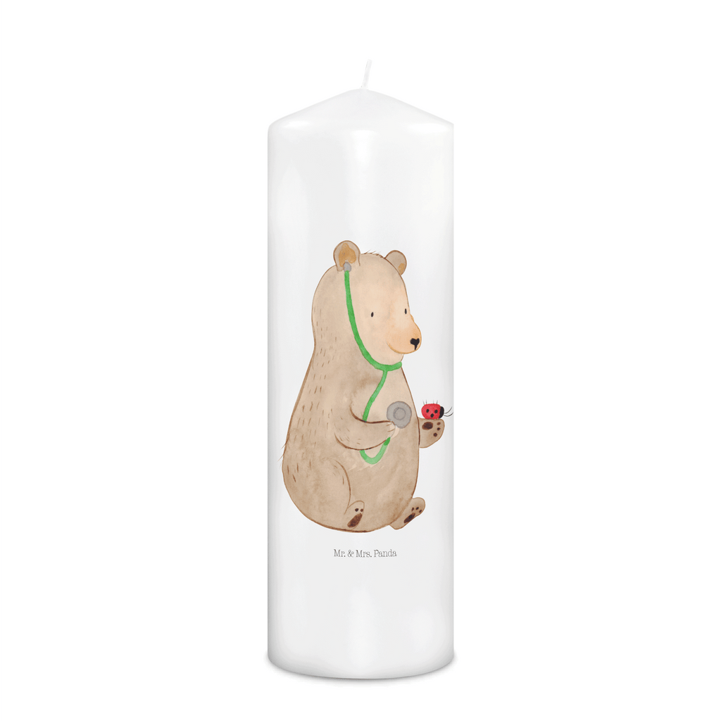 Kerze Bär Arzt Kerze, Taufkerze, Kommunionskerze, Geburtstagskerze, Geschenk Kerze, Taufgeschenk Kerze, Kerze mit Druck, Besondere Kerze, Geschenkidee Kerze, Kerze für Kommunion, Geburtstag Kerze, Kommunion Kerze, Bär, Teddy, Teddybär, Arzt, Ärztin, Doktor, Professor, Doktorin, Professorin
