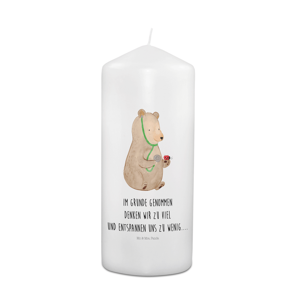 Kerze Bär Arzt Kerze, Taufkerze, Kommunionskerze, Geburtstagskerze, Geschenk Kerze, Taufgeschenk Kerze, Kerze mit Druck, Besondere Kerze, Geschenkidee Kerze, Kerze für Kommunion, Geburtstag Kerze, Kommunion Kerze, Bär, Teddy, Teddybär, Arzt, Ärztin, Doktor, Professor, Doktorin, Professorin