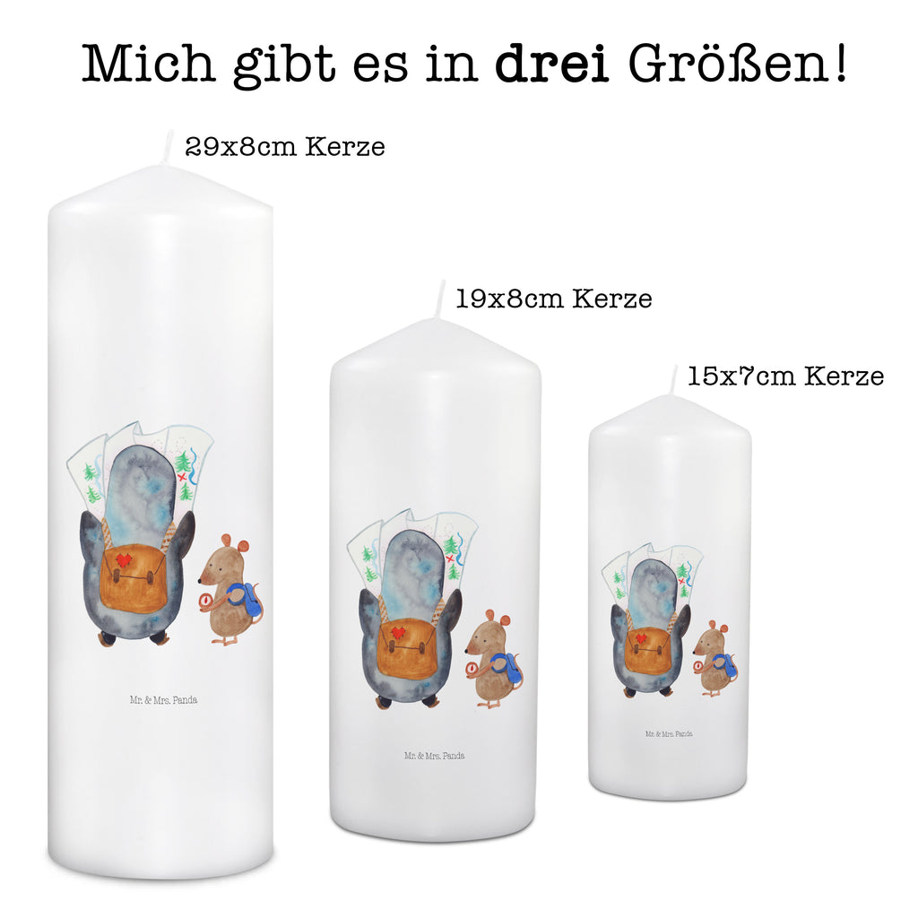 Kerze Pinguin & Maus Wanderer Kerze, Taufkerze, Kommunionskerze, Geburtstagskerze, Geschenk Kerze, Taufgeschenk Kerze, Kerze mit Druck, Besondere Kerze, Geschenkidee Kerze, Kerze für Kommunion, Geburtstag Kerze, Kommunion Kerze, Pinguin, Pinguine, Abenteurer, Abenteuer, Roadtrip, Ausflug, Wanderlust, wandern
