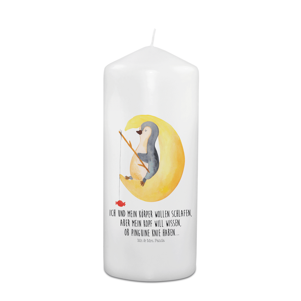 Kerze Pinguin Mond Kerze, Taufkerze, Kommunionskerze, Geburtstagskerze, Geschenk Kerze, Taufgeschenk Kerze, Kerze mit Druck, Besondere Kerze, Geschenkidee Kerze, Kerze für Kommunion, Geburtstag Kerze, Kommunion Kerze, Pinguin, Pinguine, Spruch, schlafen, Nachtruhe, Einschlafen, Schlafzimmer, Schlafstörungen, Gästezimmer