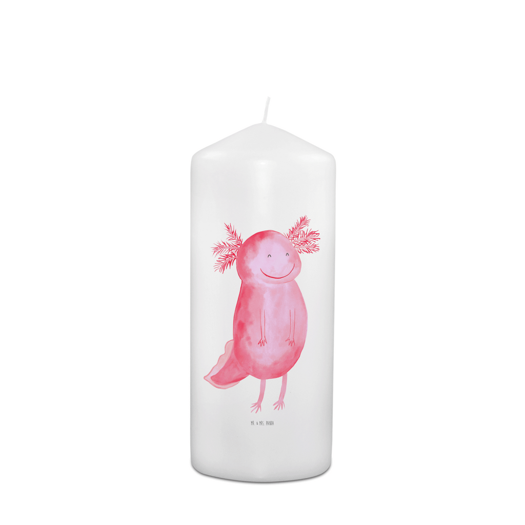 Kerze Axolotl glücklich Kerze, Taufkerze, Kommunionskerze, Geburtstagskerze, Geschenk Kerze, Taufgeschenk Kerze, Kerze mit Druck, Besondere Kerze, Geschenkidee Kerze, Kerze für Kommunion, Geburtstag Kerze, Kommunion Kerze, Axolotl, Molch, Axolot, Schwanzlurch, Lurch, Lurche, Motivation, gute Laune