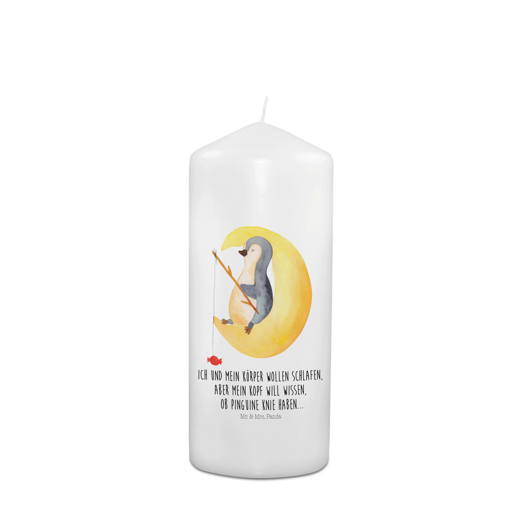 Kerze Pinguin Mond Kerze, Taufkerze, Kommunionskerze, Geburtstagskerze, Geschenk Kerze, Taufgeschenk Kerze, Kerze mit Druck, Besondere Kerze, Geschenkidee Kerze, Kerze für Kommunion, Geburtstag Kerze, Kommunion Kerze, Pinguin, Pinguine, Spruch, schlafen, Nachtruhe, Einschlafen, Schlafzimmer, Schlafstörungen, Gästezimmer