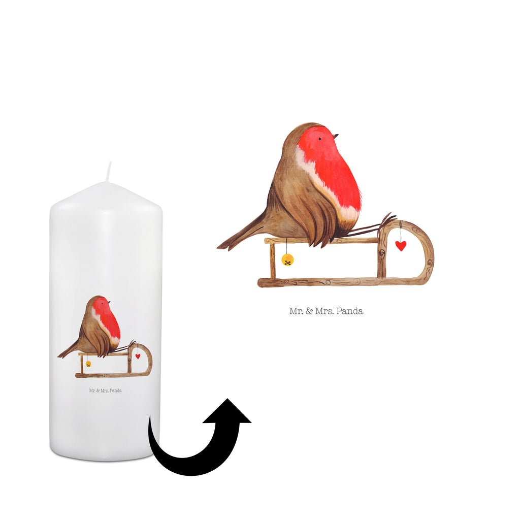 Kerze Rotkehlchen Schlitten Kerze, Taufkerze, Kommunionskerze, Geburtstagskerze, Geschenk Kerze, Taufgeschenk Kerze, Kerze mit Druck, Besondere Kerze, Geschenkidee Kerze, Kerze für Kommunion, Geburtstag Kerze, Kommunion Kerze, Winter, Weihnachten, Weihnachtsdeko, Nikolaus, Advent, Heiligabend, Wintermotiv, Schlitten, Vogel
