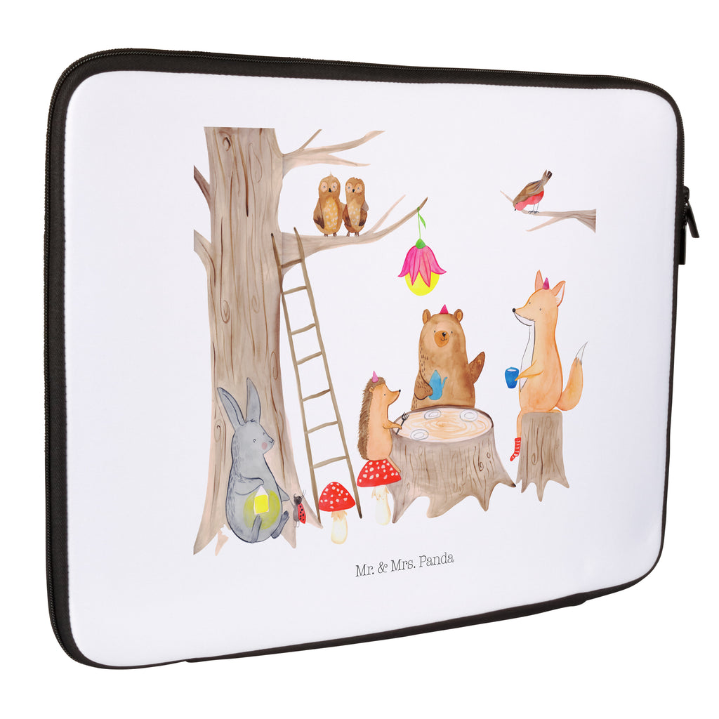 33 x 42 Notebook Tasche Waldtiere Picknick Notebook Tasche, Laptop, Computertasche, Tasche, Schutzhülle, süße Tiermotive, gute Laune, lustige Sprüche, Tiere, Waldtiere, Picknick, Wald, Fuchs, Hase, Igel, Maus, Eichhörnchen