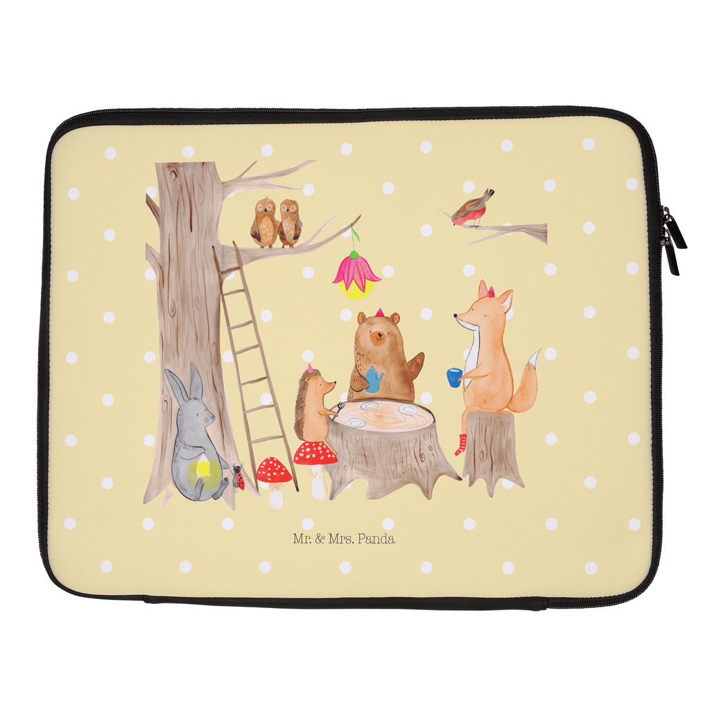 33 x 42 Notebook Tasche Waldtiere Picknick Notebook Tasche, Laptop, Computertasche, Tasche, Schutzhülle, süße Tiermotive, gute Laune, lustige Sprüche, Tiere, Waldtiere, Picknick, Wald, Fuchs, Hase, Igel, Maus, Eichhörnchen