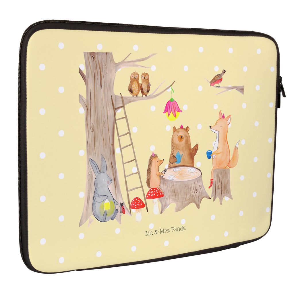 33 x 42 Notebook Tasche Waldtiere Picknick Notebook Tasche, Laptop, Computertasche, Tasche, Schutzhülle, süße Tiermotive, gute Laune, lustige Sprüche, Tiere, Waldtiere, Picknick, Wald, Fuchs, Hase, Igel, Maus, Eichhörnchen