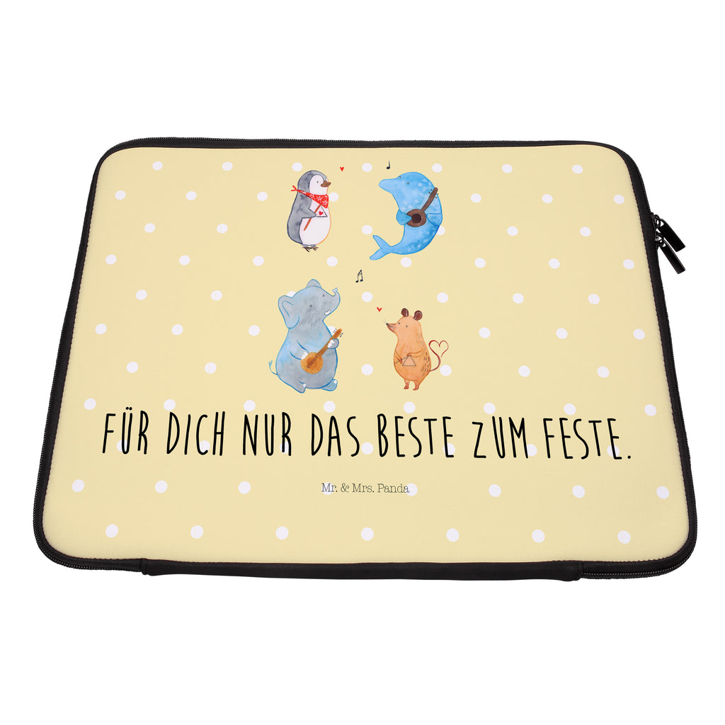 33 x 42 Notebook Tasche Big Band Notebook Tasche, Laptop, Computertasche, Tasche, Schutzhülle, süße Tiermotive, gute Laune, lustige Sprüche, Tiere, Hund, Pinguin, Maus, Elefant, Delfin, Gitarre, Band, Triangel, Musikanten, Musik