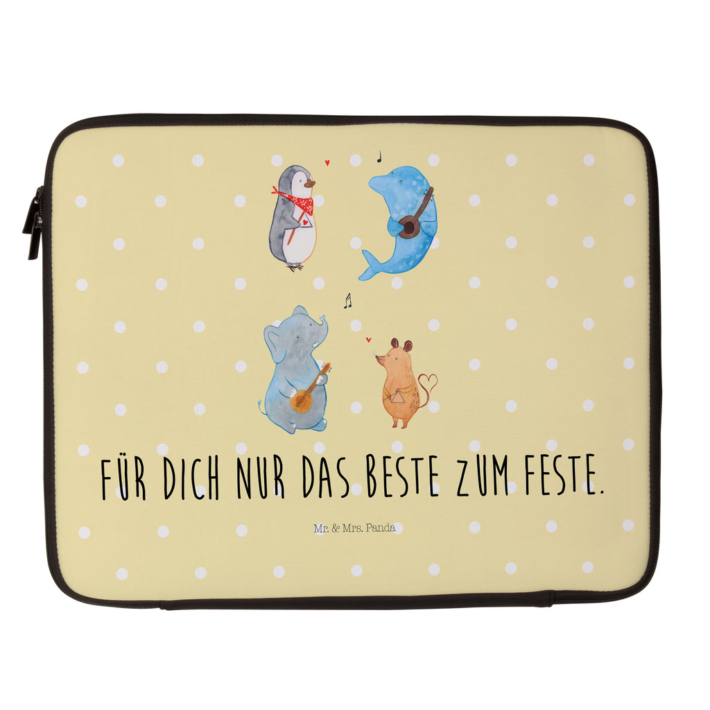 33 x 42 Notebook Tasche Big Band Notebook Tasche, Laptop, Computertasche, Tasche, Schutzhülle, süße Tiermotive, gute Laune, lustige Sprüche, Tiere, Hund, Pinguin, Maus, Elefant, Delfin, Gitarre, Band, Triangel, Musikanten, Musik