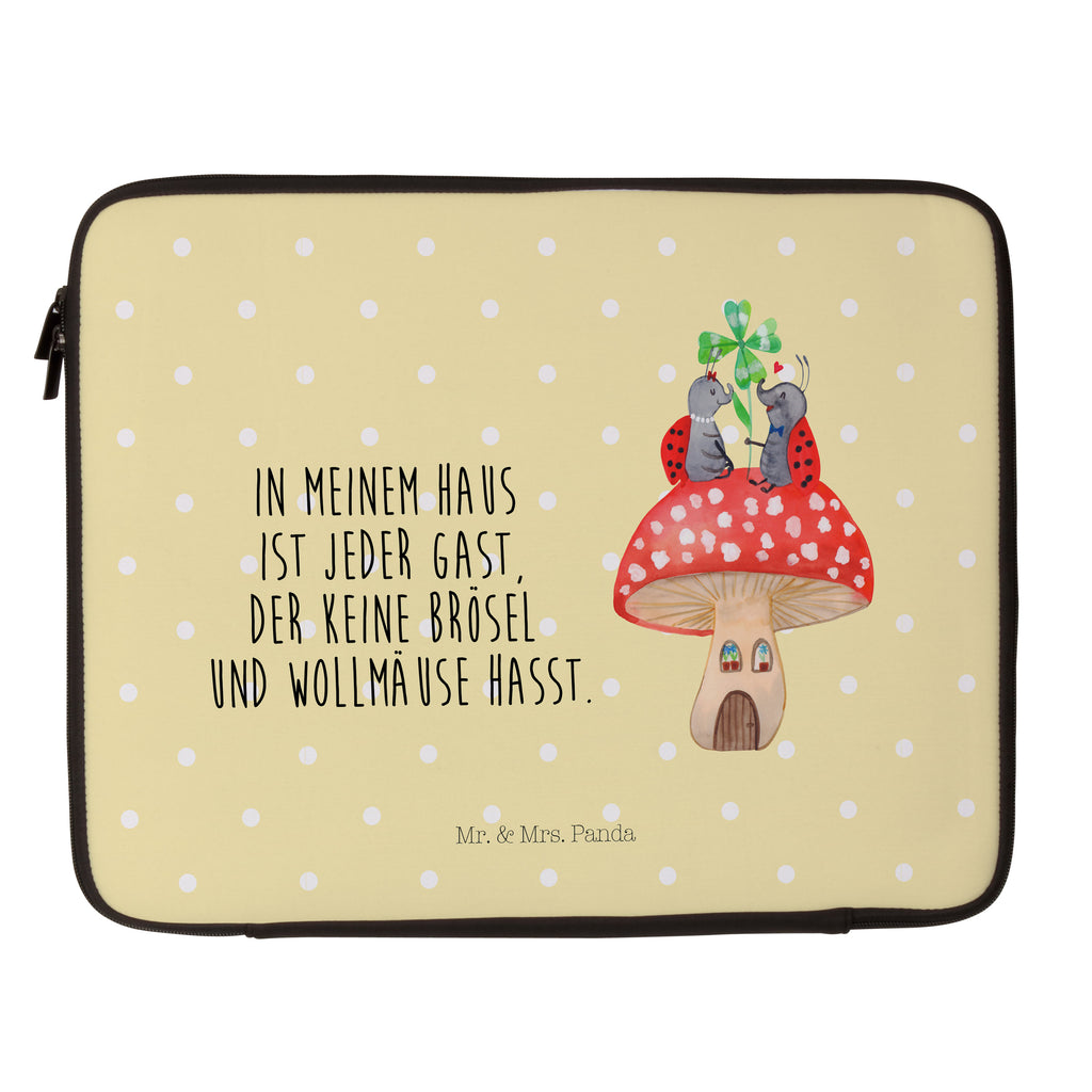 33 x 42 Notebook Tasche Marienkäfer Paar Fliegenpilz Notebook Tasche, Laptop, Computertasche, Tasche, Schutzhülle, Tiermotive, Gute Laune, lustige Sprüche, Tiere, Haus, Wohnung, zuhause, Fliegenpilz, Marienkäfer, Fleigenpilzhaus
