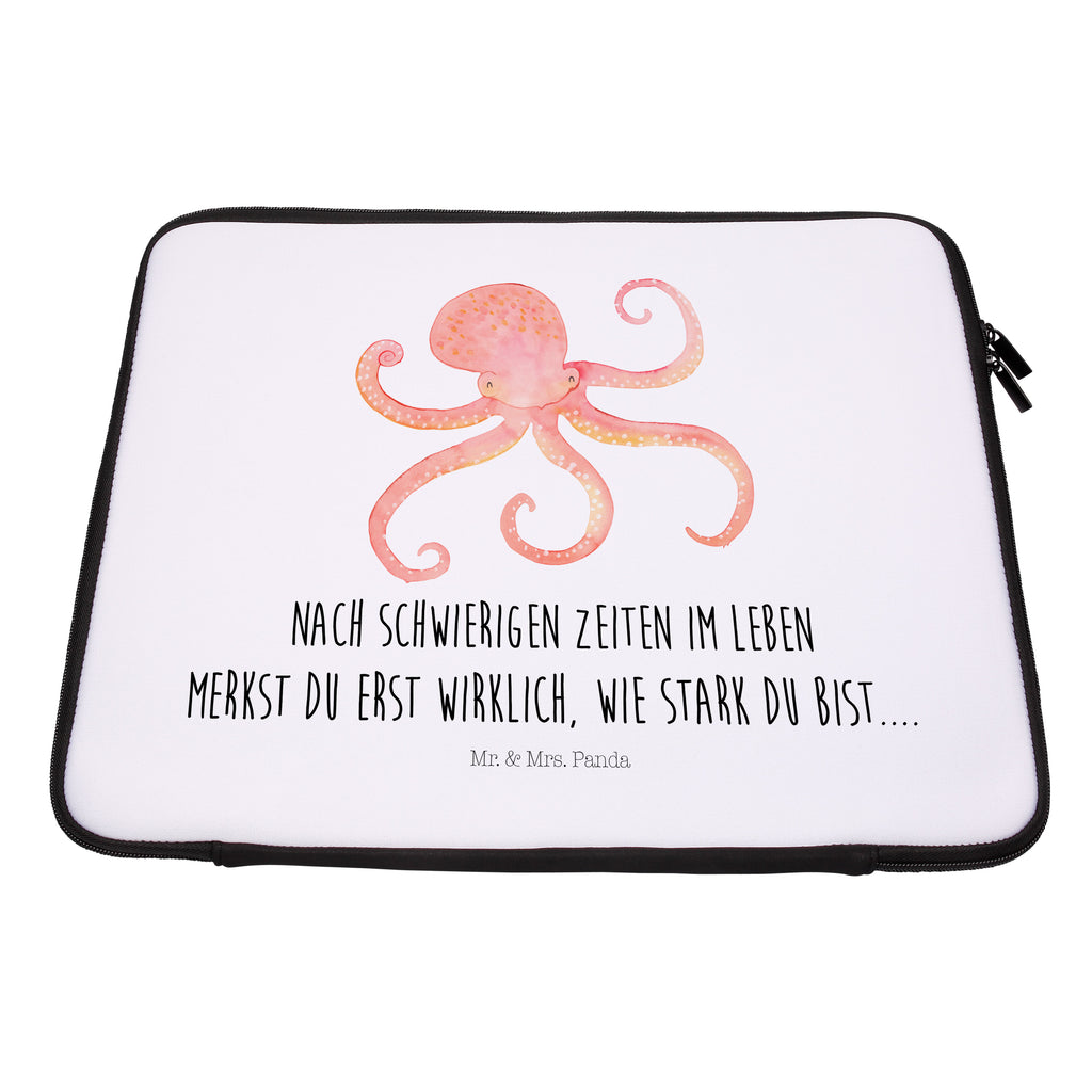 33 x 42 Notebook Tasche Tintenfisch Notebook Tasche, Laptop, Computertasche, Tasche, Schutzhülle, Tiermotive, Gute Laune, lustige Sprüche, Tiere, Meer, Meerestier, Krake, Tintenfisch, Arme, Wasser, Ozean