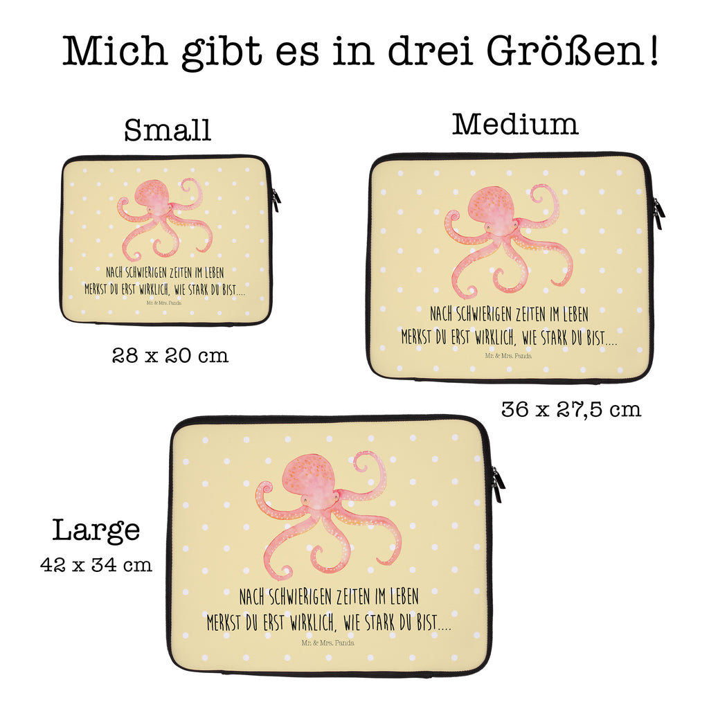 33 x 42 Notebook Tasche Tintenfisch Notebook Tasche, Laptop, Computertasche, Tasche, Schutzhülle, Tiermotive, Gute Laune, lustige Sprüche, Tiere, Meer, Meerestier, Krake, Tintenfisch, Arme, Wasser, Ozean
