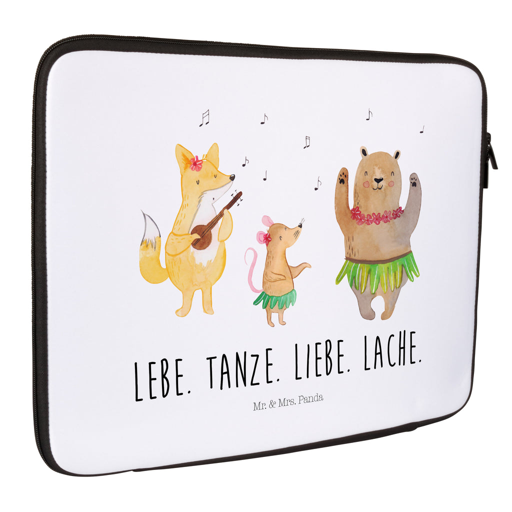 33 x 42 Notebook Tasche Waldtiere Aloha Notebook Tasche, Laptop, Computertasche, Tasche, Schutzhülle, süße Tiermotive, gute Laune, lustige Sprüche, Tiere, Wald, Waldtiere, Musik, Aloha, Bär, Hase, Igel, Tanzen, Leben, Lachen