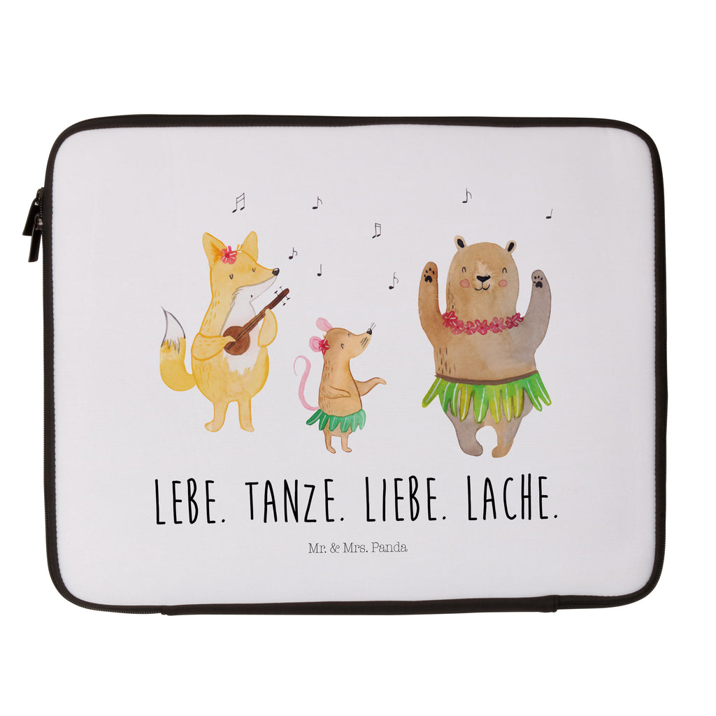33 x 42 Notebook Tasche Waldtiere Aloha Notebook Tasche, Laptop, Computertasche, Tasche, Schutzhülle, süße Tiermotive, gute Laune, lustige Sprüche, Tiere, Wald, Waldtiere, Musik, Aloha, Bär, Hase, Igel, Tanzen, Leben, Lachen