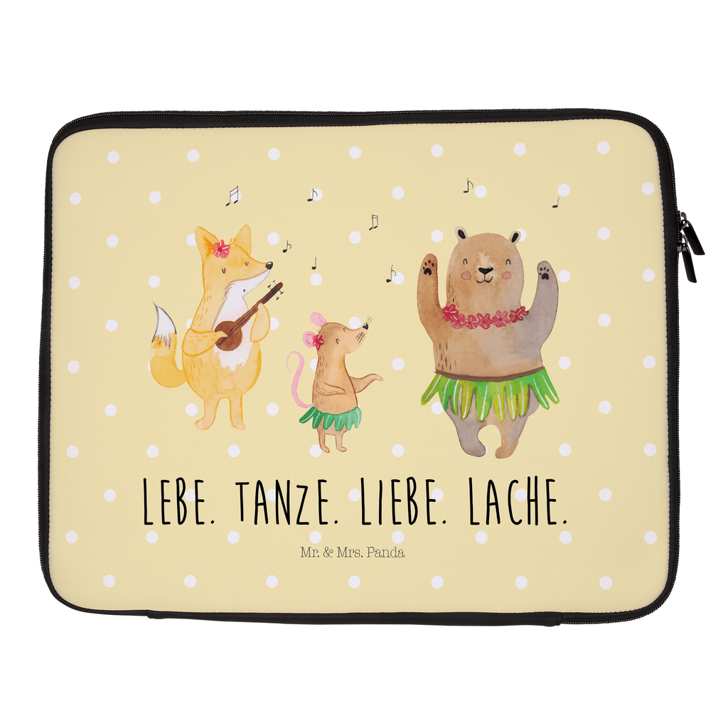 33 x 42 Notebook Tasche Waldtiere Aloha Notebook Tasche, Laptop, Computertasche, Tasche, Schutzhülle, süße Tiermotive, gute Laune, lustige Sprüche, Tiere, Wald, Waldtiere, Musik, Aloha, Bär, Hase, Igel, Tanzen, Leben, Lachen