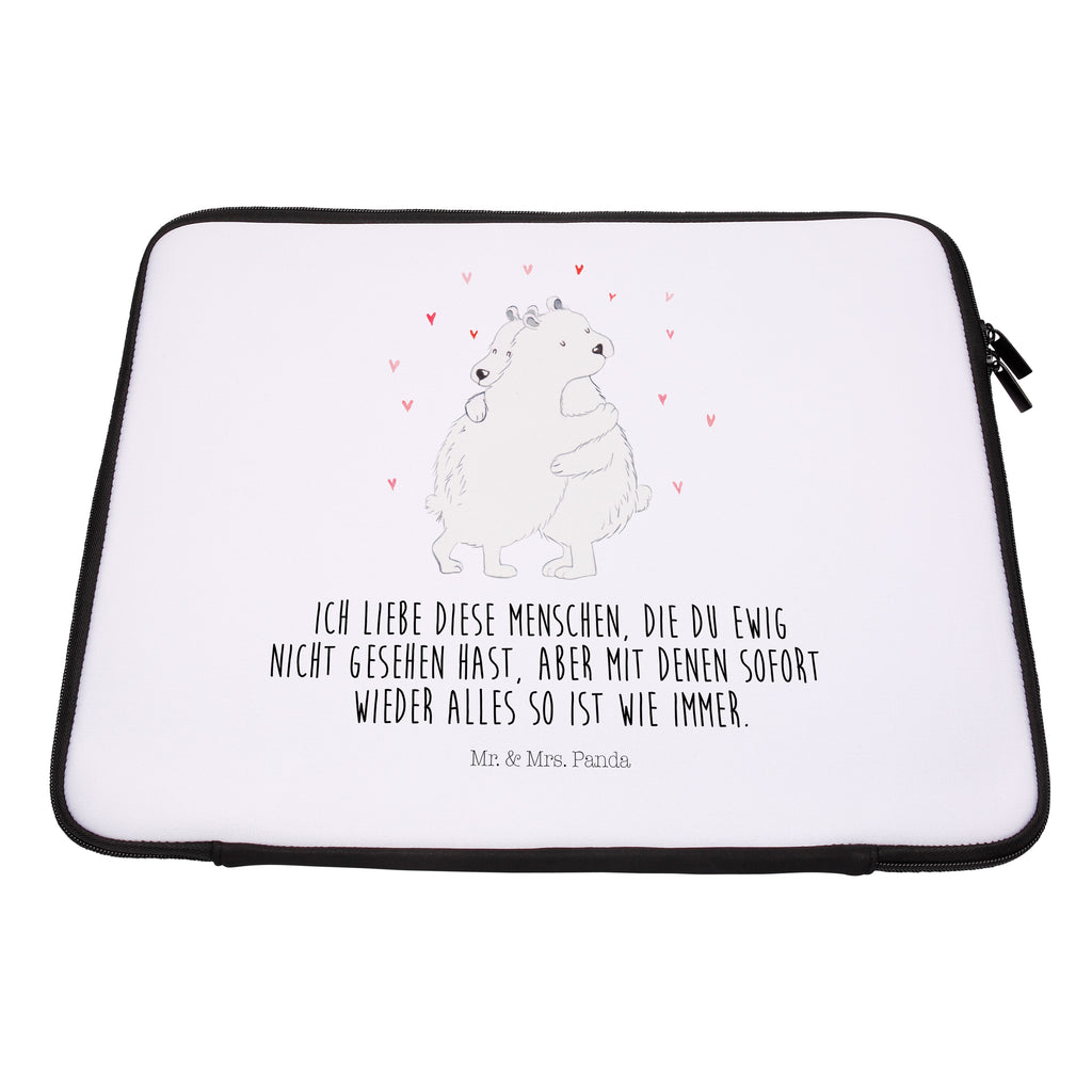 33 x 42 Notebook Tasche Eisbär Umarmen Notebook Tasche, Laptop, Computertasche, Tasche, Schutzhülle, Tiermotive, Gute Laune, lustige Sprüche, Tiere