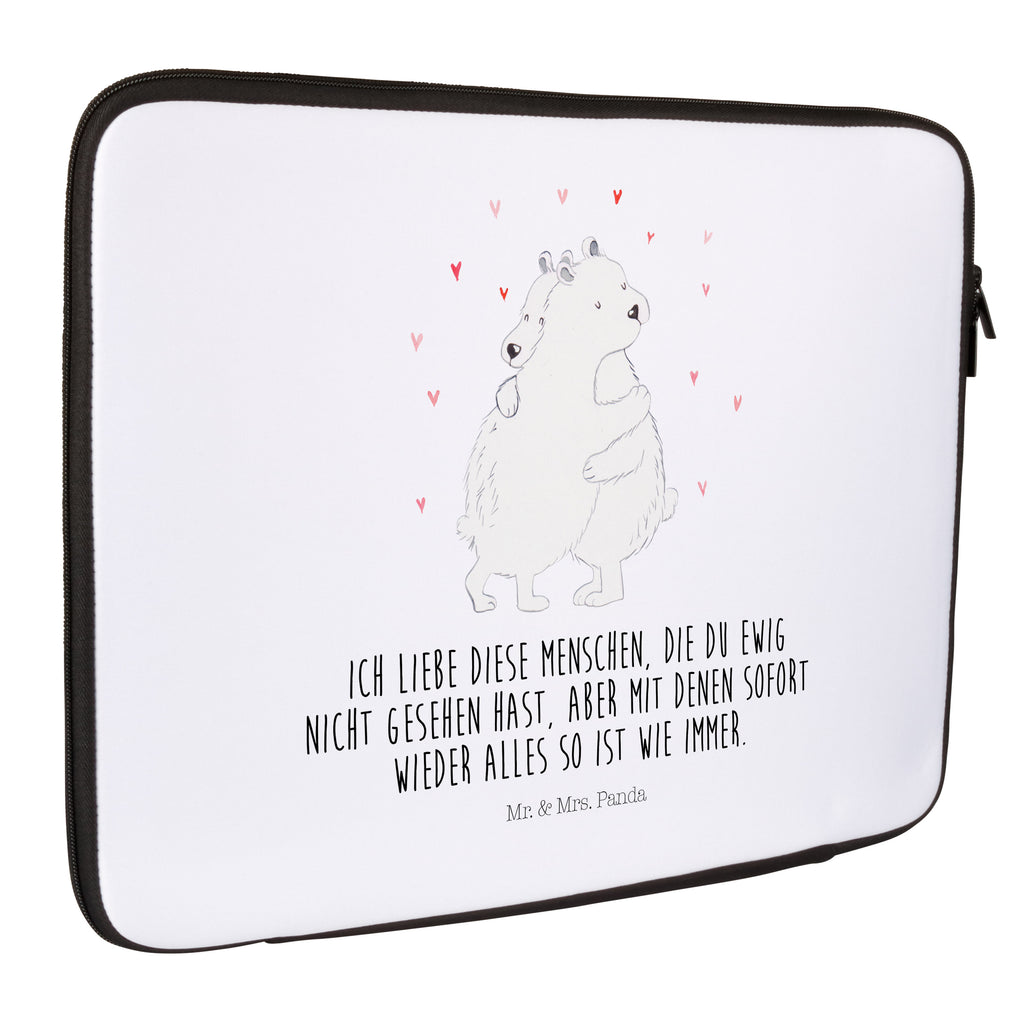 33 x 42 Notebook Tasche Eisbär Umarmen Notebook Tasche, Laptop, Computertasche, Tasche, Schutzhülle, Tiermotive, Gute Laune, lustige Sprüche, Tiere