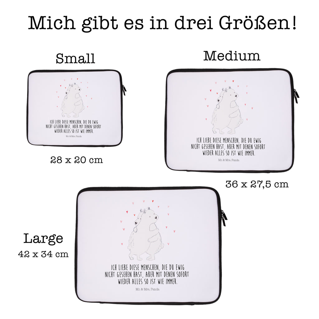 33 x 42 Notebook Tasche Eisbär Umarmen Notebook Tasche, Laptop, Computertasche, Tasche, Schutzhülle, Tiermotive, Gute Laune, lustige Sprüche, Tiere