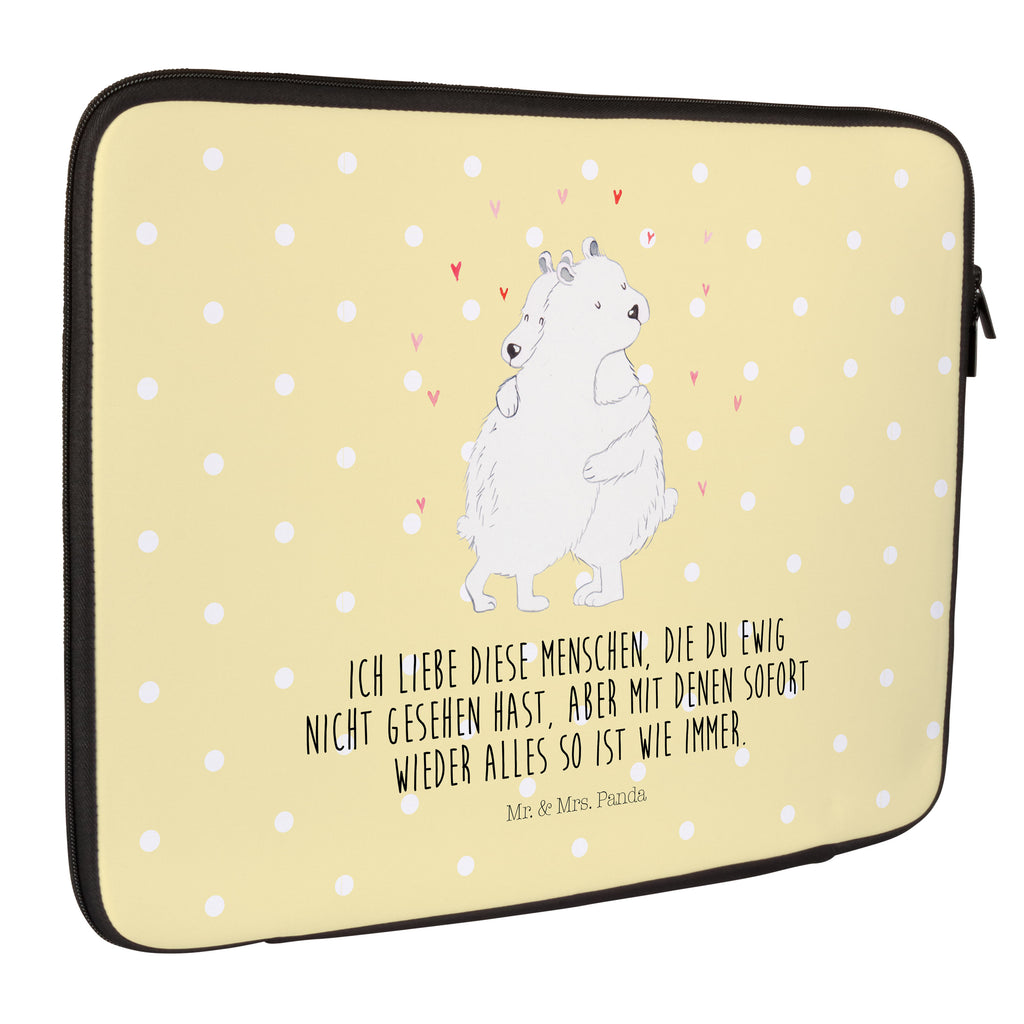 33 x 42 Notebook Tasche Eisbär Umarmen Notebook Tasche, Laptop, Computertasche, Tasche, Schutzhülle, Tiermotive, Gute Laune, lustige Sprüche, Tiere