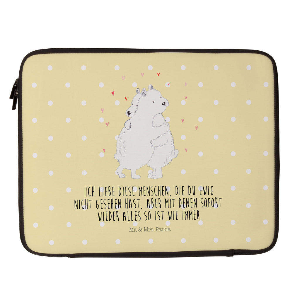 33 x 42 Notebook Tasche Eisbär Umarmen Notebook Tasche, Laptop, Computertasche, Tasche, Schutzhülle, Tiermotive, Gute Laune, lustige Sprüche, Tiere