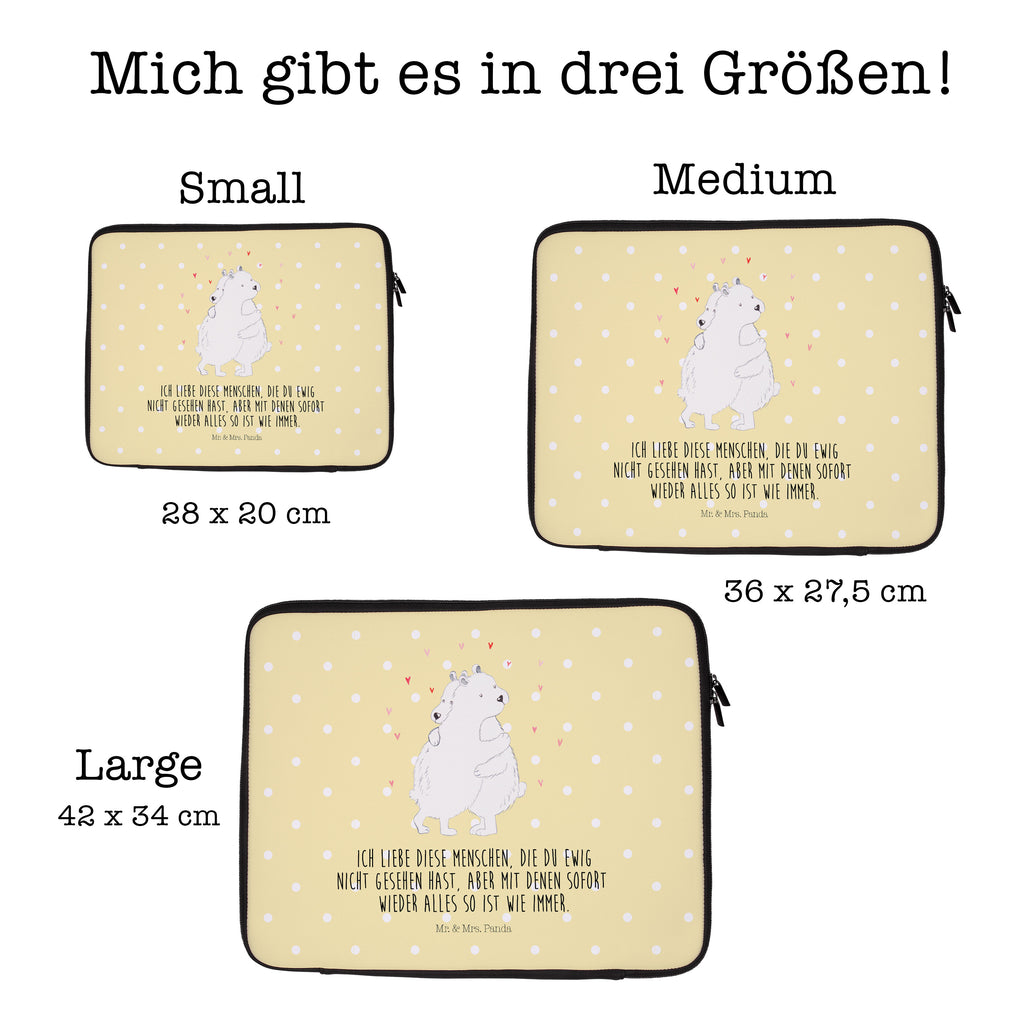 33 x 42 Notebook Tasche Eisbär Umarmen Notebook Tasche, Laptop, Computertasche, Tasche, Schutzhülle, Tiermotive, Gute Laune, lustige Sprüche, Tiere