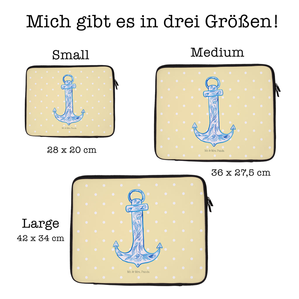 33 x 42 Notebook Tasche Anker Blau Notebook Tasche, Laptop, Computertasche, Tasche, Schutzhülle, Tiermotive, Gute Laune, lustige Sprüche, Tiere