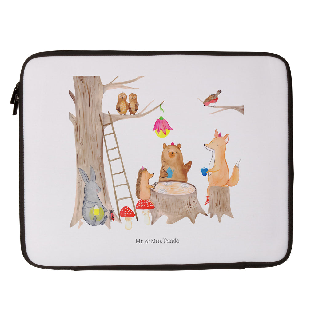 33 x 42 Notebook Tasche Waldtiere Picknick Notebook Tasche, Laptop, Computertasche, Tasche, Schutzhülle, süße Tiermotive, gute Laune, lustige Sprüche, Tiere, Waldtiere, Picknick, Wald, Fuchs, Hase, Igel, Maus, Eichhörnchen