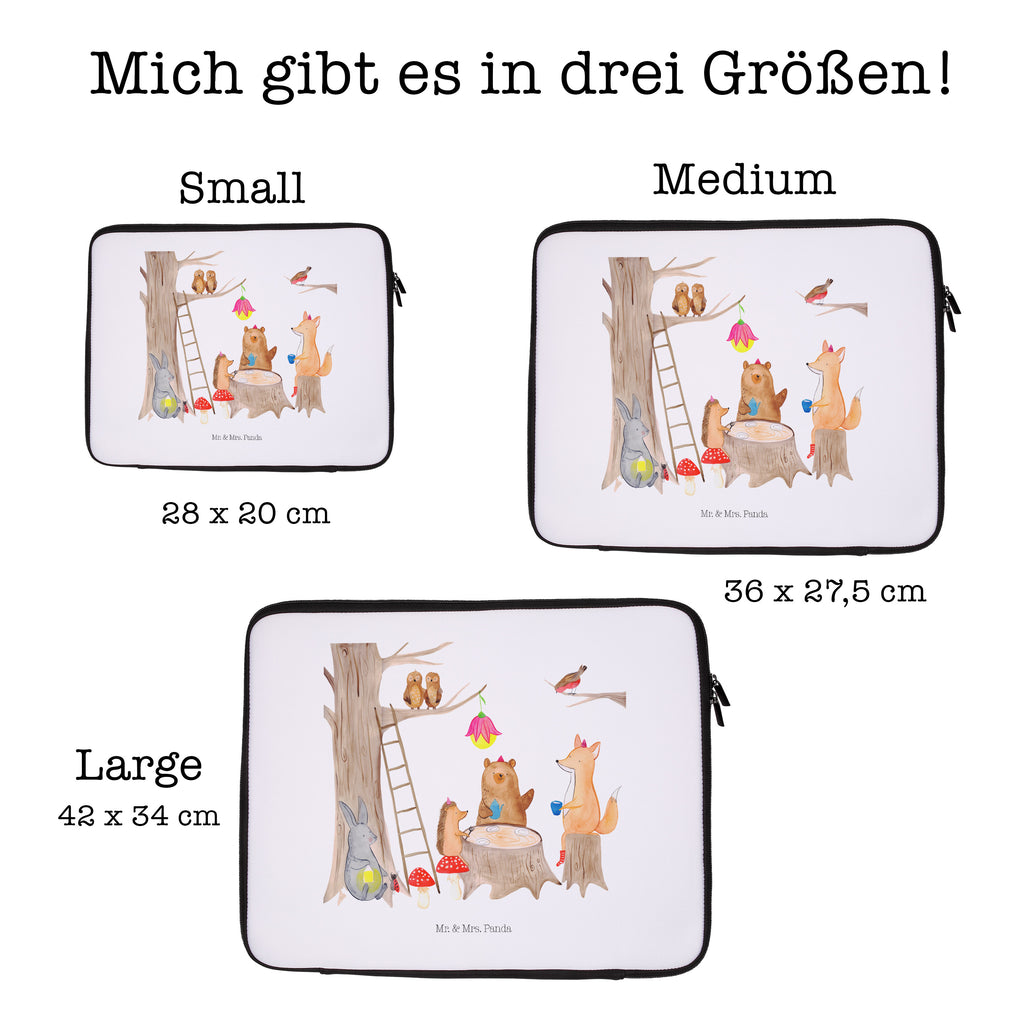 33 x 42 Notebook Tasche Waldtiere Picknick Notebook Tasche, Laptop, Computertasche, Tasche, Schutzhülle, süße Tiermotive, gute Laune, lustige Sprüche, Tiere, Waldtiere, Picknick, Wald, Fuchs, Hase, Igel, Maus, Eichhörnchen