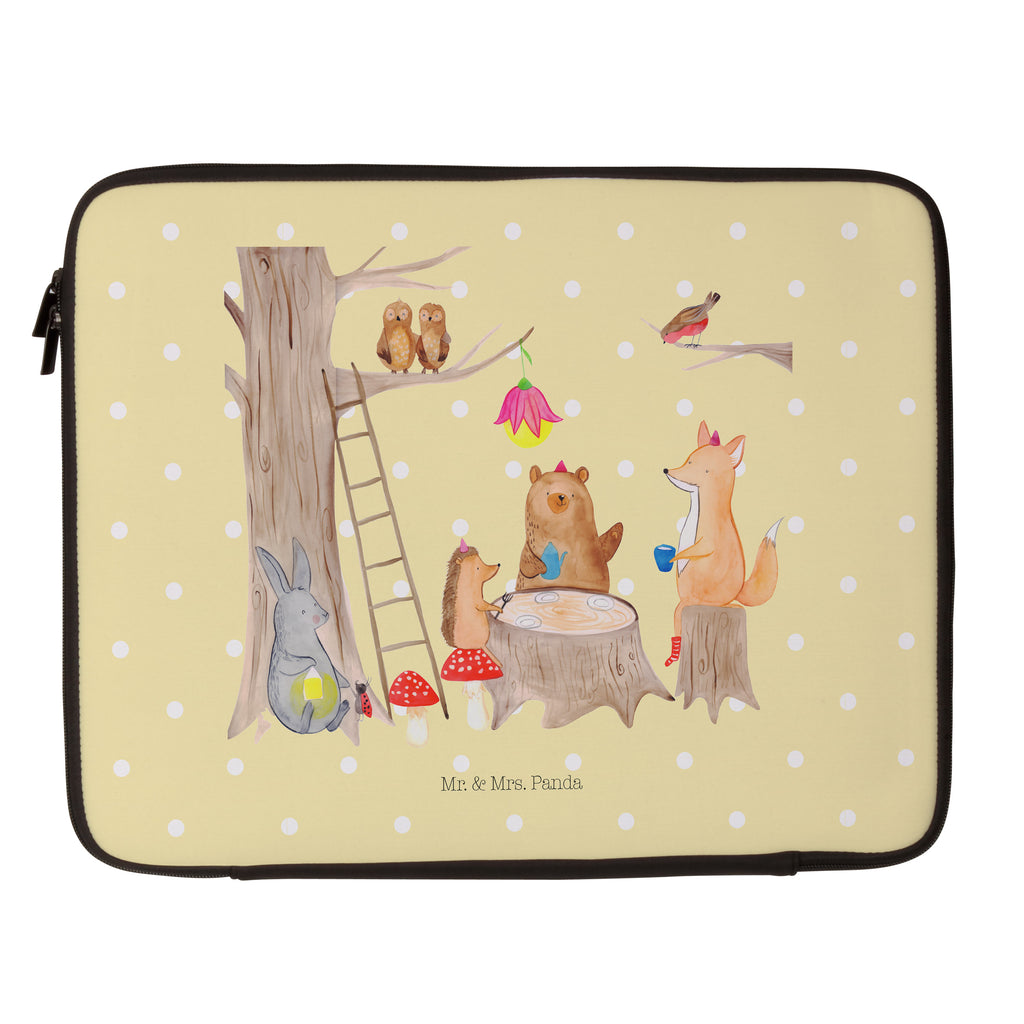 33 x 42 Notebook Tasche Waldtiere Picknick Notebook Tasche, Laptop, Computertasche, Tasche, Schutzhülle, süße Tiermotive, gute Laune, lustige Sprüche, Tiere, Waldtiere, Picknick, Wald, Fuchs, Hase, Igel, Maus, Eichhörnchen