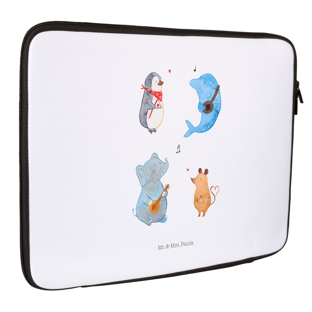 33 x 42 Notebook Tasche Big Band Notebook Tasche, Laptop, Computertasche, Tasche, Schutzhülle, süße Tiermotive, gute Laune, lustige Sprüche, Tiere, Hund, Pinguin, Maus, Elefant, Delfin, Gitarre, Band, Triangel, Musikanten, Musik