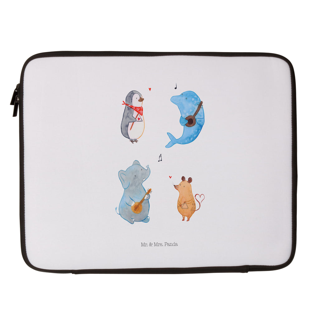 33 x 42 Notebook Tasche Big Band Notebook Tasche, Laptop, Computertasche, Tasche, Schutzhülle, süße Tiermotive, gute Laune, lustige Sprüche, Tiere, Hund, Pinguin, Maus, Elefant, Delfin, Gitarre, Band, Triangel, Musikanten, Musik