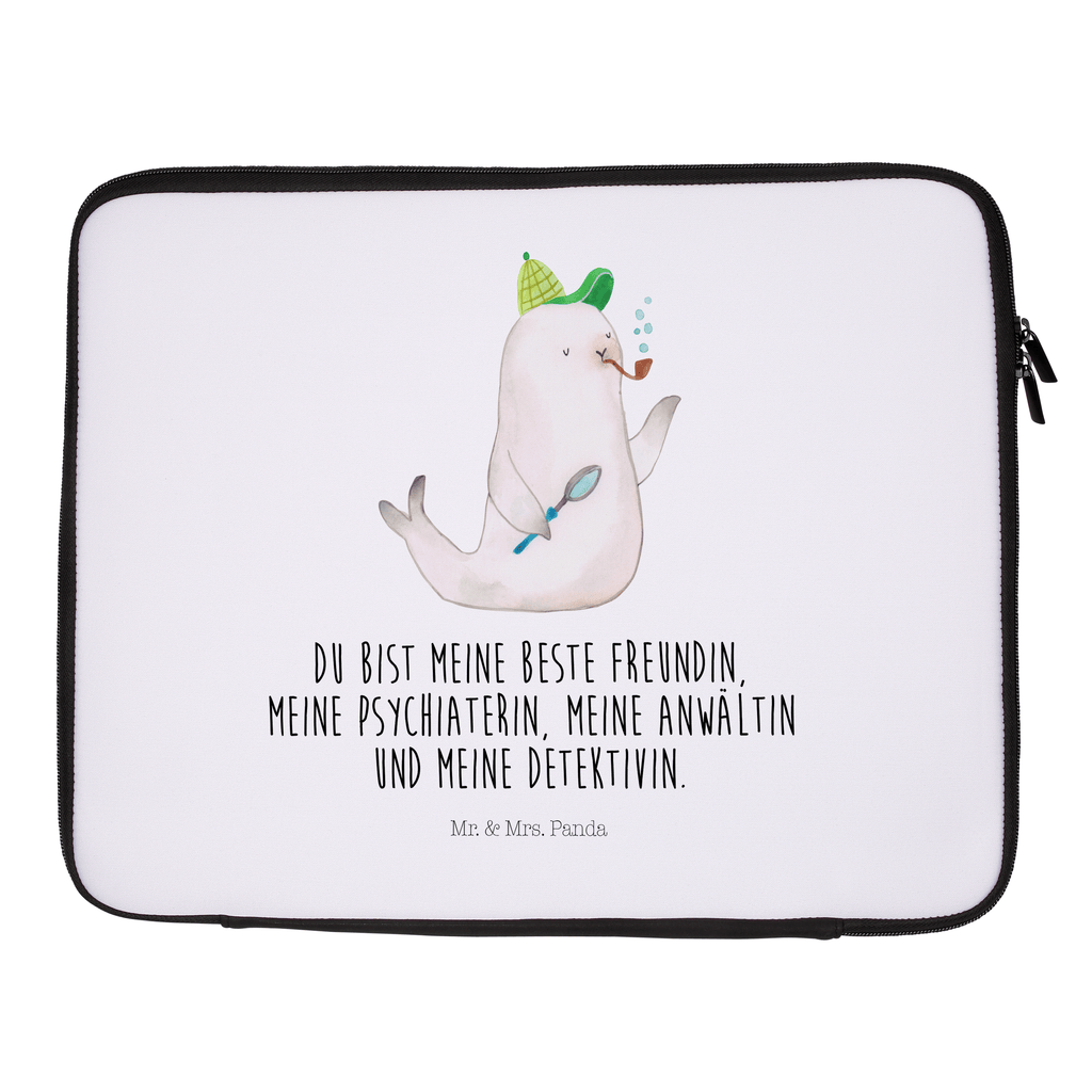 33 x 42 Notebook Tasche Robbe Sherlock Notebook Tasche, Laptop, Computertasche, Tasche, Schutzhülle, Tiermotive, Gute Laune, lustige Sprüche, Tiere
