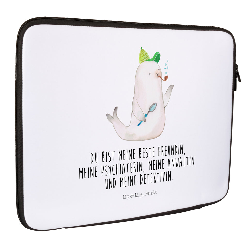 33 x 42 Notebook Tasche Robbe Sherlock Notebook Tasche, Laptop, Computertasche, Tasche, Schutzhülle, Tiermotive, Gute Laune, lustige Sprüche, Tiere