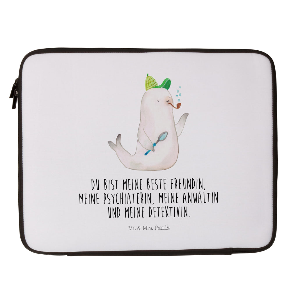33 x 42 Notebook Tasche Robbe Sherlock Notebook Tasche, Laptop, Computertasche, Tasche, Schutzhülle, Tiermotive, Gute Laune, lustige Sprüche, Tiere