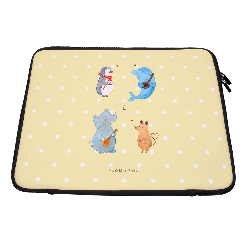 33 x 42 Notebook Tasche Big Band Notebook Tasche, Laptop, Computertasche, Tasche, Schutzhülle, süße Tiermotive, gute Laune, lustige Sprüche, Tiere, Hund, Pinguin, Maus, Elefant, Delfin, Gitarre, Band, Triangel, Musikanten, Musik