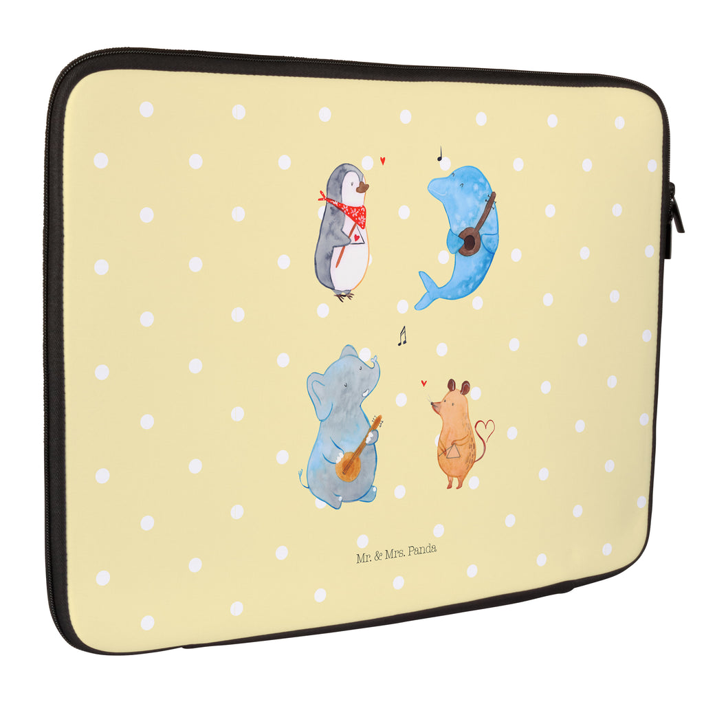 33 x 42 Notebook Tasche Big Band Notebook Tasche, Laptop, Computertasche, Tasche, Schutzhülle, süße Tiermotive, gute Laune, lustige Sprüche, Tiere, Hund, Pinguin, Maus, Elefant, Delfin, Gitarre, Band, Triangel, Musikanten, Musik