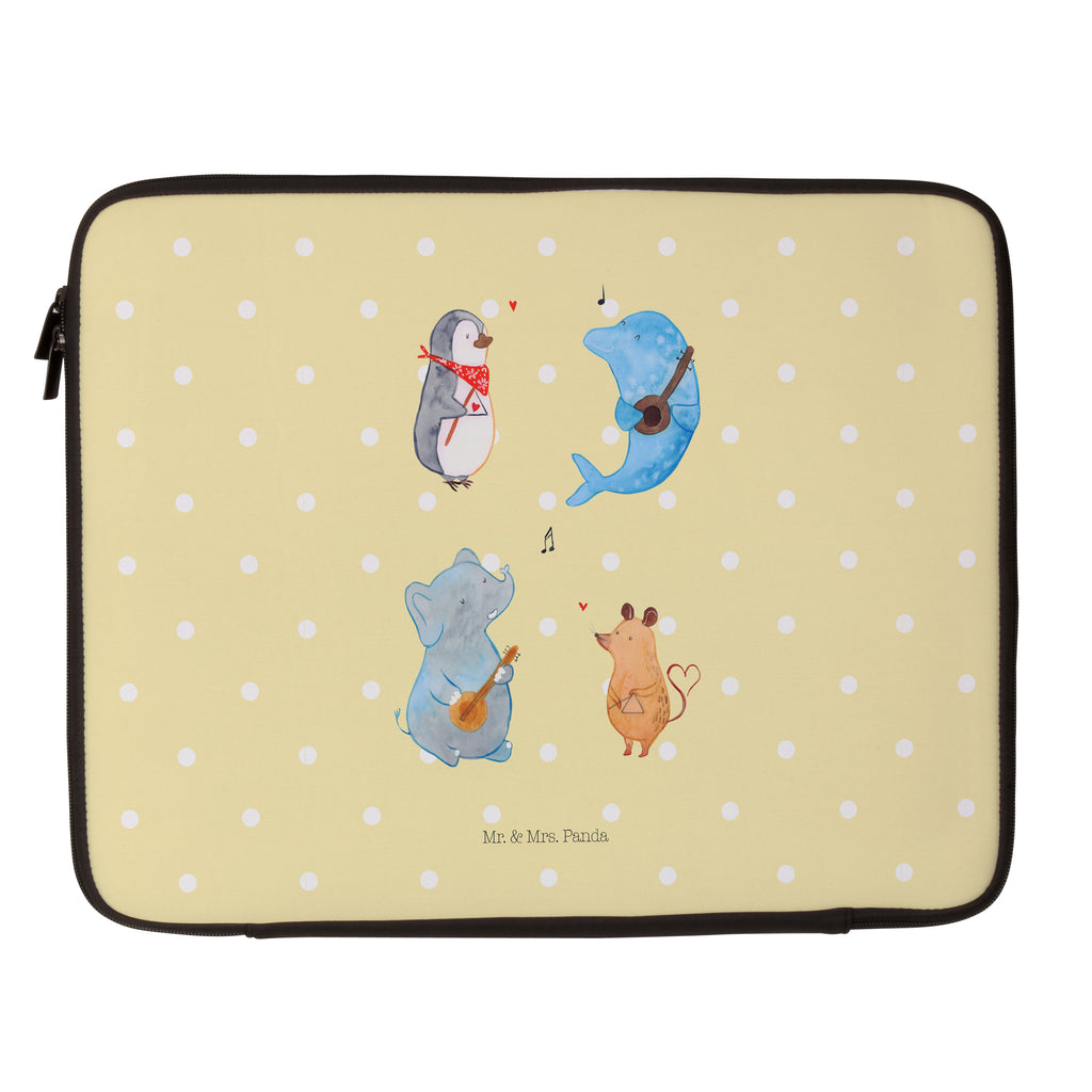 33 x 42 Notebook Tasche Big Band Notebook Tasche, Laptop, Computertasche, Tasche, Schutzhülle, süße Tiermotive, gute Laune, lustige Sprüche, Tiere, Hund, Pinguin, Maus, Elefant, Delfin, Gitarre, Band, Triangel, Musikanten, Musik