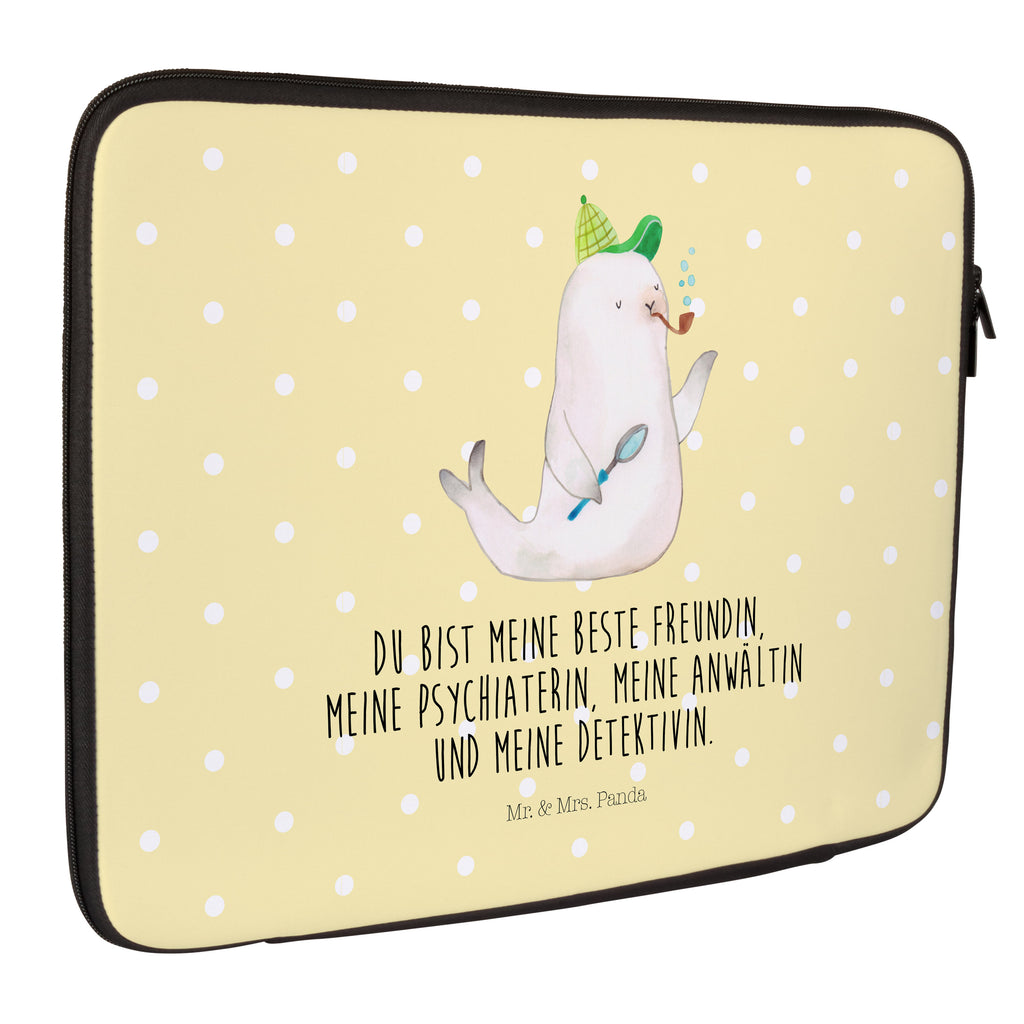 33 x 42 Notebook Tasche Robbe Sherlock Notebook Tasche, Laptop, Computertasche, Tasche, Schutzhülle, Tiermotive, Gute Laune, lustige Sprüche, Tiere