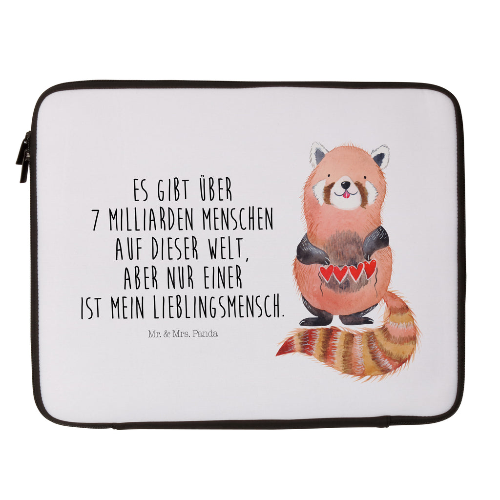 33 x 42 Notebook Tasche Roter Panda Notebook Tasche, Laptop, Computertasche, Tasche, Schutzhülle, süße Tiermotive, gute Laune, lustige Sprüche, Tiere, Panda, Liebe, Rot, Herz, Liebling, Lieblingsmensch