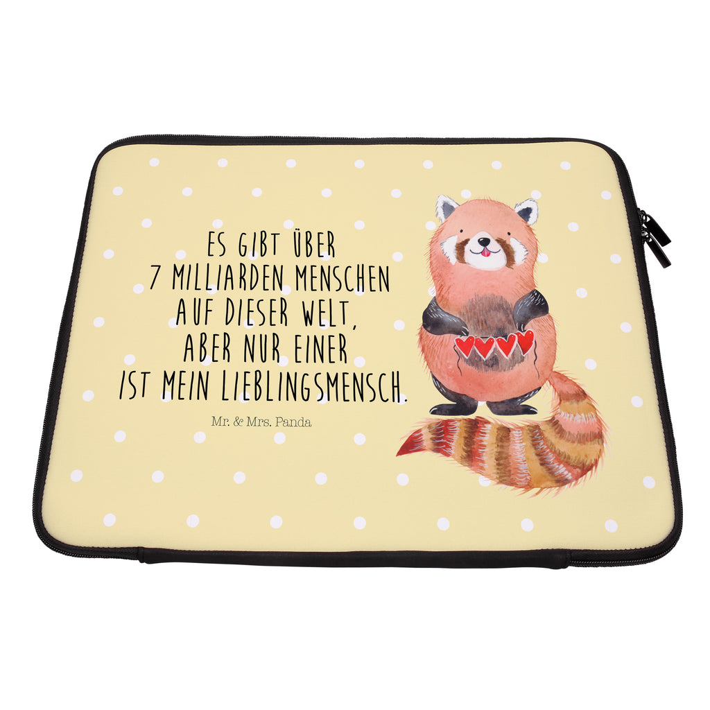 33 x 42 Notebook Tasche Roter Panda Notebook Tasche, Laptop, Computertasche, Tasche, Schutzhülle, süße Tiermotive, gute Laune, lustige Sprüche, Tiere, Panda, Liebe, Rot, Herz, Liebling, Lieblingsmensch