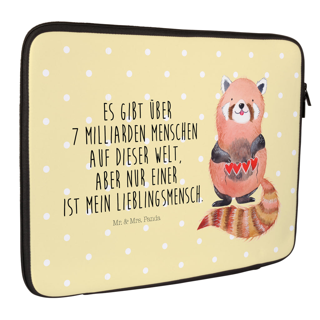 33 x 42 Notebook Tasche Roter Panda Notebook Tasche, Laptop, Computertasche, Tasche, Schutzhülle, süße Tiermotive, gute Laune, lustige Sprüche, Tiere, Panda, Liebe, Rot, Herz, Liebling, Lieblingsmensch